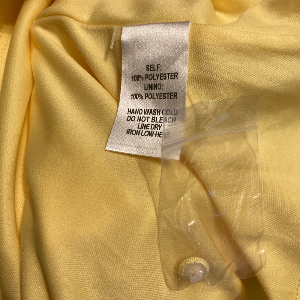 Lulu’s Yellow Skater Dress Women’s Size Small S New Sleeveless - Picture 5 of 5